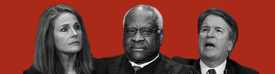 Amy Coney Barrett, Clarence Thomas, and Brett Kavanaugh