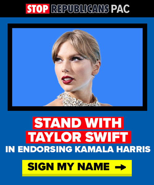 Stand with Taylor Swift in endorsing Kamala Harris