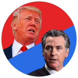 Donald Trump and Gavin Newsom