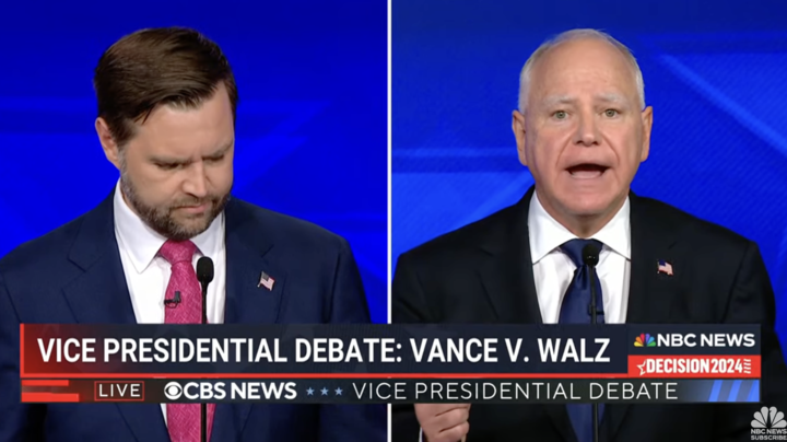 Tim Walz and JD Vance Debate