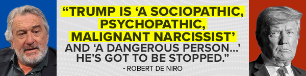 Robert De Niro: Trump is 'a sociopathic, psychopathic, malignant narcissist' and 'a dangerous person… He's got to be stopped.